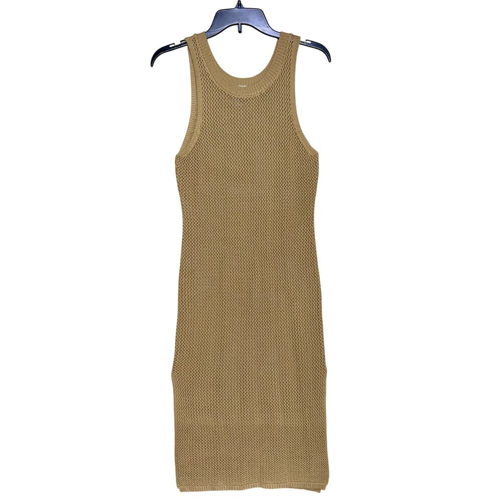 Sheath Midi Sweater Dress Loose Knit Tank - Picture 2 of 10